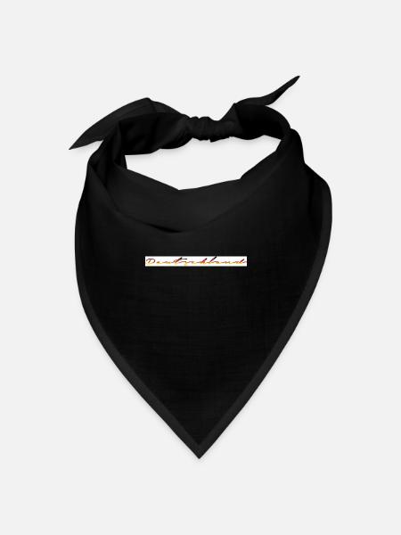 DEUTSCHLAND HEIMAT HEIMATLIEBE - Bandana Dreieckstuch - Schwarz