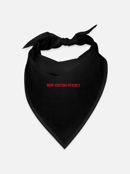Der Osten rockt design - Bandana Dreieckstuch - Schwarz