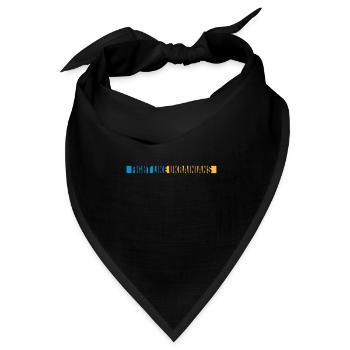 fight like ukrainians Zitat - Bandana Dreieckstuch - Schwarz - Vorne
