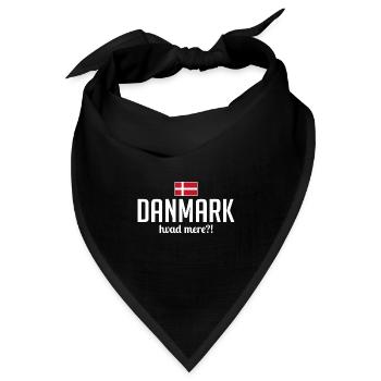 Danmark hvad mere Spruch Urlaub Dänemark - Bandana Dreieckstuch - Schwarz - Vorne