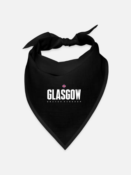Glasgow - Bandana Dreieckstuch - Schwarz
