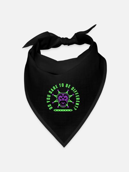 "Do You dare to be different?! - Bandana Dreieckstuch - Schwarz