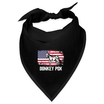 Donkey Pox - Bandana Dreieckstuch - Schwarz - Vorne