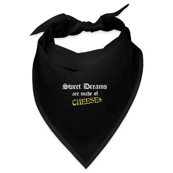 Käseträume Gothic - Bandana Dreieckstuch - Schwarz - Vorne