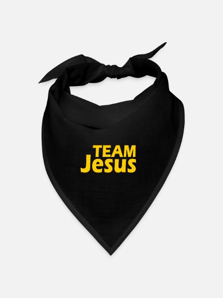 Team jesus - Bandana Dreieckstuch - Schwarz