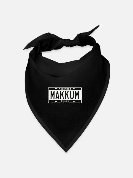 T-Shirt Makkum Hoodie Ijsselmeer Friesland - Bandana Dreieckstuch - Schwarz