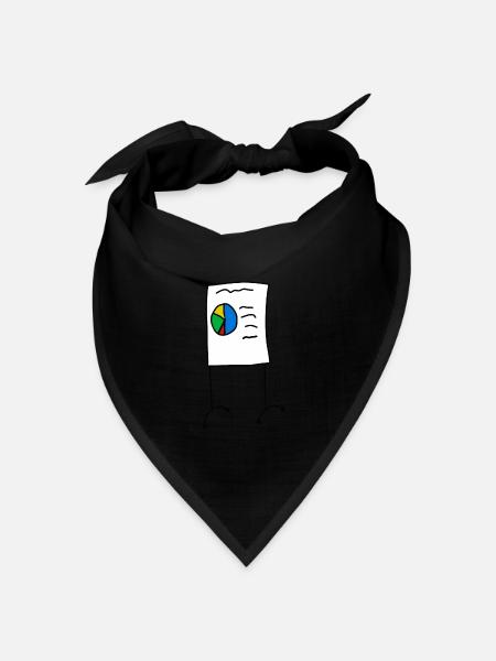 Präsentation - Flipchart - Bandana Dreieckstuch - Schwarz