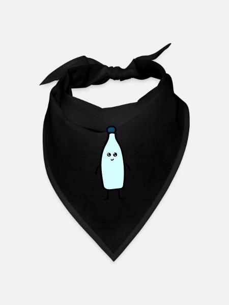 Flasche - Bandana Dreieckstuch - Schwarz