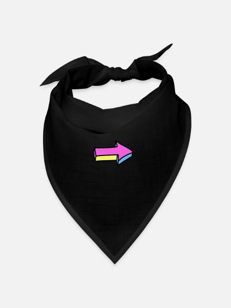Pfeil - Bandana Dreieckstuch - Schwarz