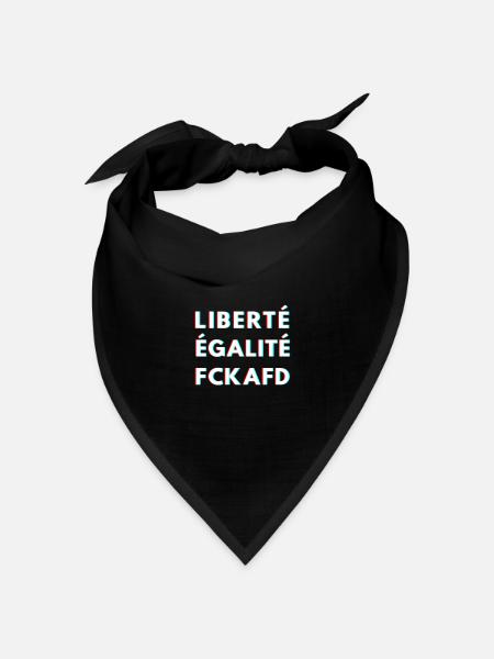 FCKAFD - Bandana Dreieckstuch - Schwarz