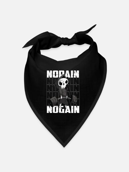 Body Building Skelett - Bandana Dreieckstuch - Schwarz