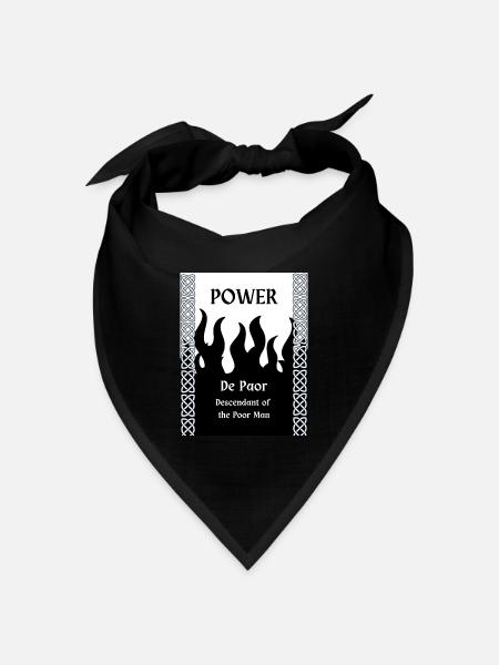 POWER NACHNAME - Bandana Dreieckstuch - Schwarz