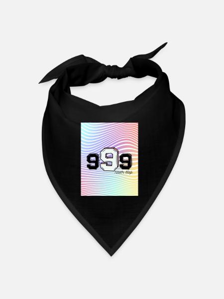 never stop - Bandana Dreieckstuch - Schwarz