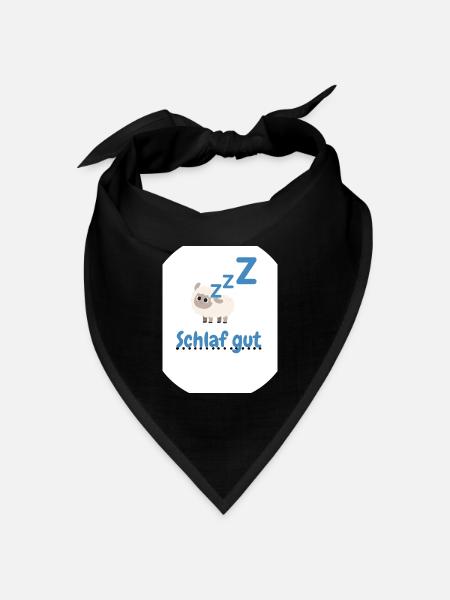 Schaf gut - Bandana Dreieckstuch - Schwarz