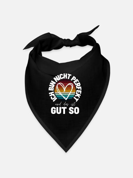 Sprücheshirts Motivationssprüche Motivationsspruch - Bandana Dreieckstuch - Schwarz