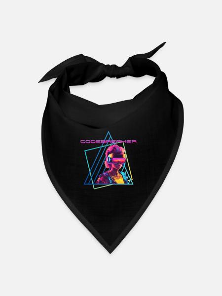 Codebreaker - Bandana Dreieckstuch - Schwarz
