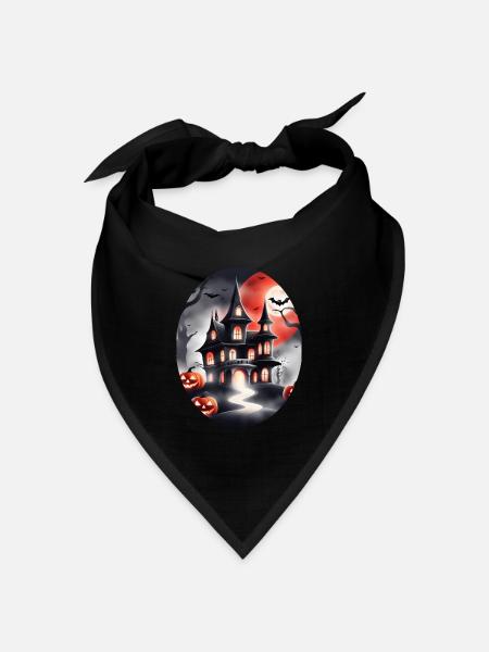 Halloween - Bandana Dreieckstuch - Schwarz