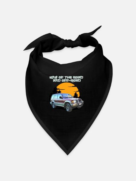 Rennrad und Offroad Sunset SUV - Bandana Dreieckstuch - Schwarz