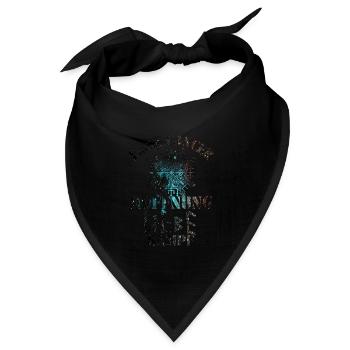 F...CK CANCER - HOFFNUNG, LIEBE & Kampf - Bandana Dreieckstuch - Schwarz - Vorne