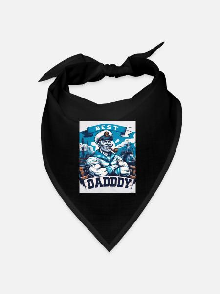 Best Daddy Vatertagsgeschenk - Bandana Dreieckstuch - Schwarz