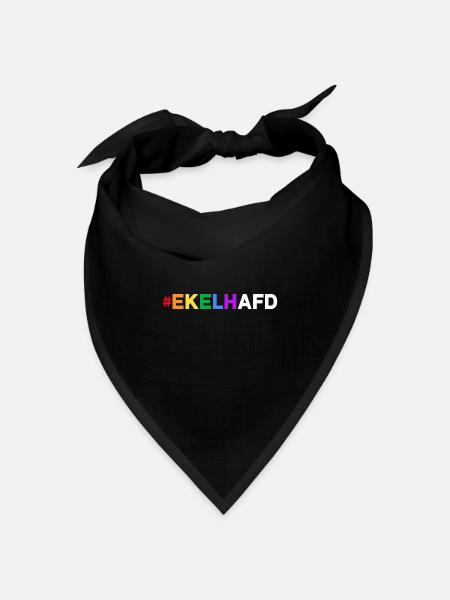 bunte Freiheit lgbt human rights political color - Bandana Dreieckstuch - Schwarz