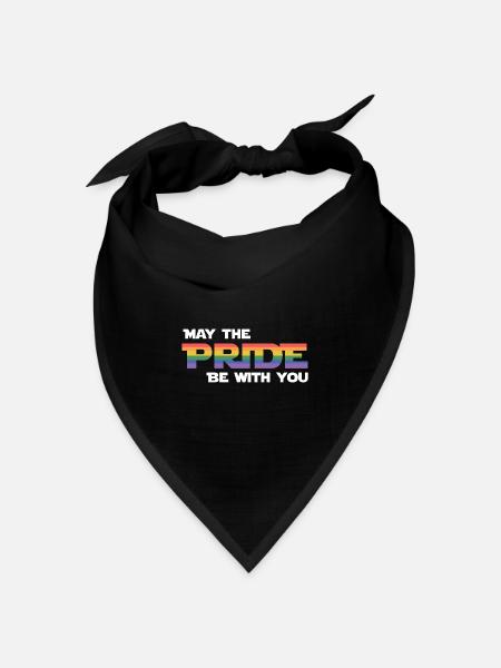 LGBT Pride Month - Möge die Pride mit dir sein - Bandana Dreieckstuch - Schwarz