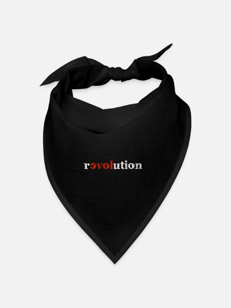Revolution - Bandana Dreieckstuch - Schwarz