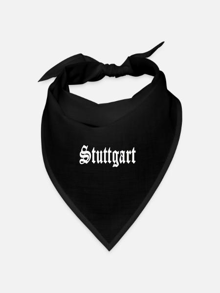Stuttgart Design - Bandana Dreieckstuch - Schwarz
