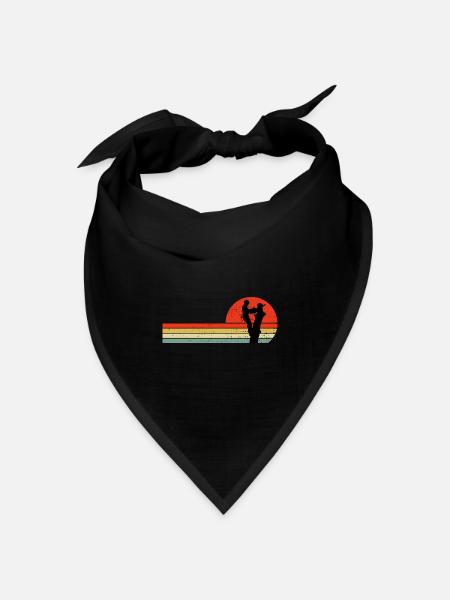 Arborist Baum Kletterer Arboriculture Vintage Retro - Bandana Dreieckstuch - Schwarz