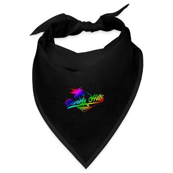 Beverly Hills Kalifornien - Bandana Dreieckstuch - Schwarz - Vorne