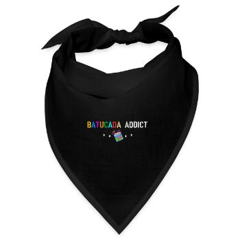 Batucada-Süchtige - Bandana Dreieckstuch - Schwarz - Vorne
