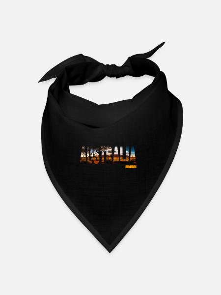 Australia outback - Bandana Dreieckstuch - Schwarz