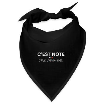Es ist bekannt, dass das Büro nicht wirklich humorvoll ist - Bandana Dreieckstuch - Schwarz - Vorne