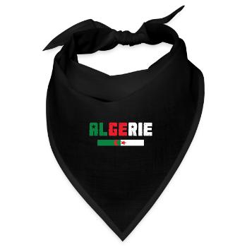 Algerien - Bandana Dreieckstuch - Schwarz - Vorne