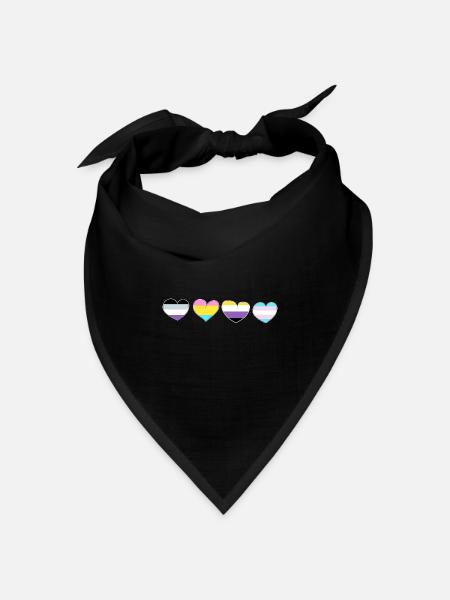 LGBT Pride - Bandana Dreieckstuch - Schwarz