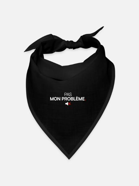 Nicht mein minimaler Designproblem-Humor - Bandana Dreieckstuch - Schwarz