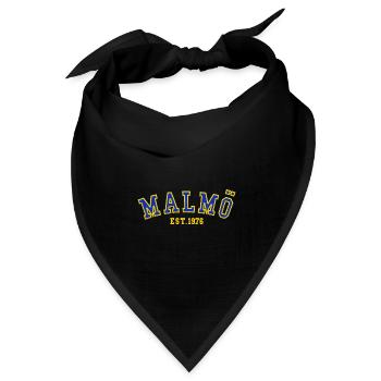 Malmö gegründet 1976 - Bandana Dreieckstuch - Schwarz - Vorne