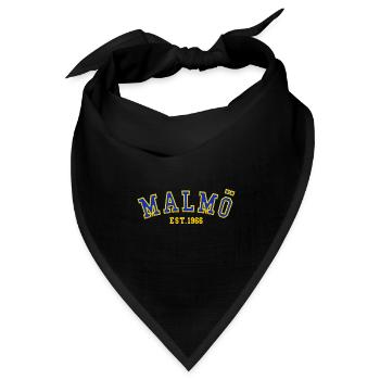 Malmö gegründet 1966 - Bandana Dreieckstuch - Schwarz - Vorne