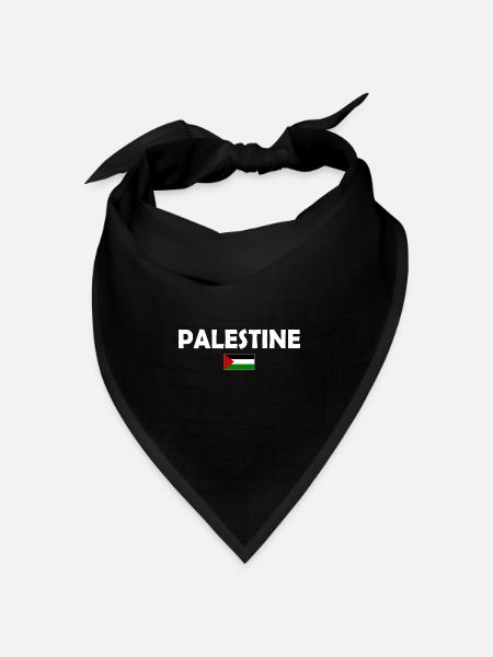 Free Palestine - Bandana Dreieckstuch - Schwarz