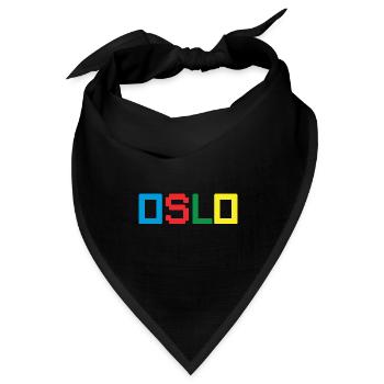 OSLO Norway Norwegen - Bandana Dreieckstuch - Schwarz - Vorne