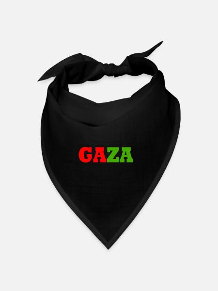Gaza - Bandana Dreieckstuch - Schwarz