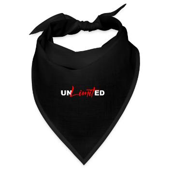 Unbegrenzt - Urban Fashion - Bandana Dreieckstuch - Schwarz - Vorne