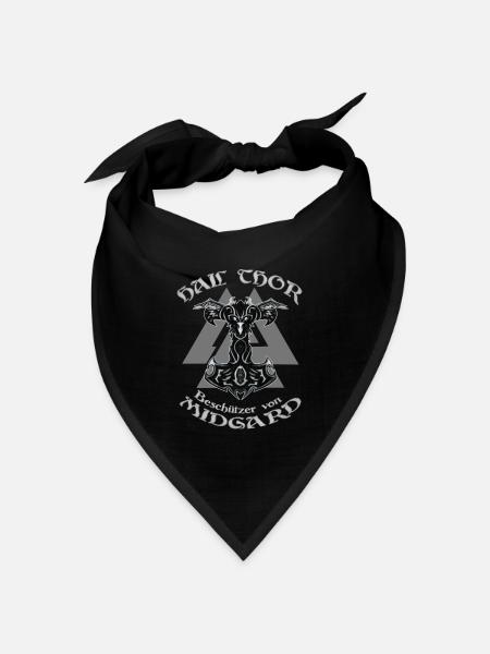 HAIL THOR - Bandana Dreieckstuch - Schwarz