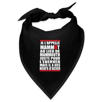 NerfsAcier - Bandana Dreieckstuch - Schwarz - Vorne