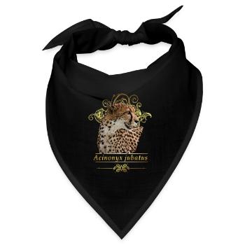 Gepard - Bandana Dreieckstuch - Schwarz - Vorne