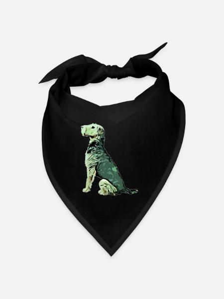 Airedale Terrier - Bandana Dreieckstuch - Schwarz