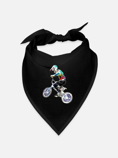 bmx racing - Bandana Dreieckstuch - Schwarz