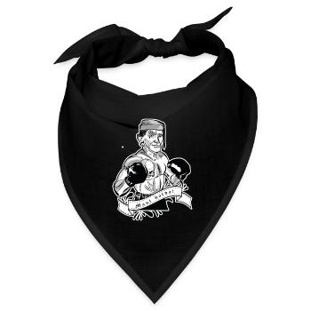 Rieser Grantler // Illustration - Bandana Dreieckstuch - Schwarz - Vorne