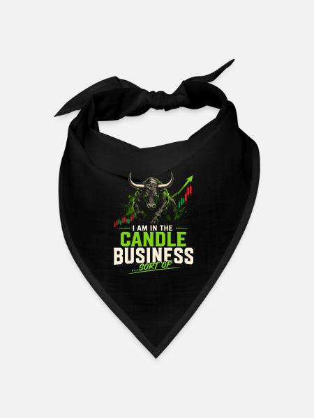 Ich mache was mit Kerzen... - Bandana Dreieckstuch - Schwarz