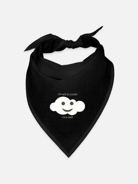 Ich bin ein Furz - Bandana Dreieckstuch - Schwarz